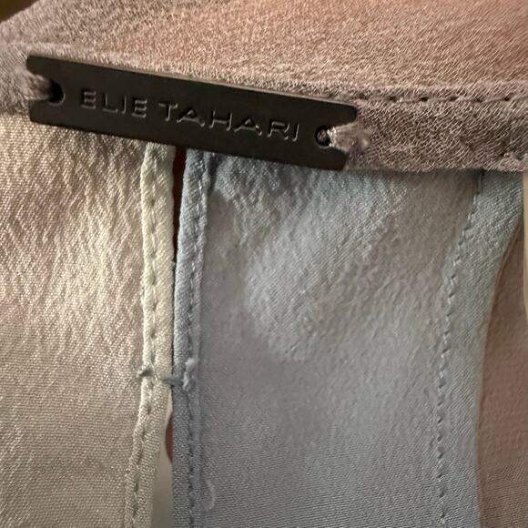 Elie Tahari 100% Silk Colorblock Sleeveless Blouse, Size Medium - Picture 8 of 9